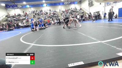 52-55 lbs Rr Rnd 2 - Peyton Grandstaff, Warner Eagles Youth Wrestling vs Emberlee Mathis, Wyandotte Youth Wrestling