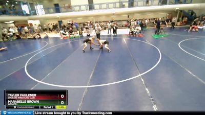 127 lbs Semifinal - Marabelle Brown, Wasatch vs Tayler Faulkner, Cougars Wrestling Club