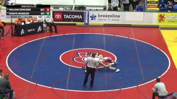 110 lbs Round Of 16 - William Edwards, West Branch vs Dionte Wheeler, Whitehall
