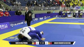 Carlos Eduardo Da Silva Dias vs Kauã De Avila Pereira 2025 Brasileiro Jiu-Jitsu IBJJF