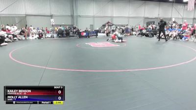 125 lbs Round 1 (8 Team) - Kailey Benson, Missouri Blue vs Molly Allen, Iowa