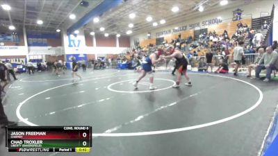 285 lbs Cons. Round 6 - Jason Freeman, Chaffey vs Chad Troxler, Liberty (Bakersfield)