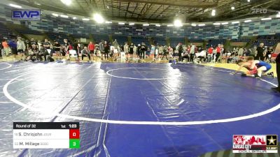 120 lbs Round Of 32 - Santiago Chrisjohn, Journeymen Wrestling Club vs Max Millage, Sebolt Wrestling Academy