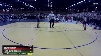 108 lbs Quarterfinal - Matthew Thompson, Team Clay vs Colton Kersey, FBA