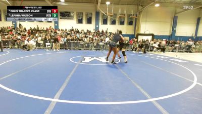 235 lbs Quarterfinal - Eglis Tuareza Clase, Springfield Central (W) vs Leanna Watson, Putnam