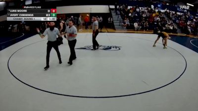 174 lbs Champ. Round 1 - Avery Cummings, McDaniel vs Luke Moore, Delaware Valley