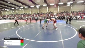 190 lbs Quarterfinal - Quentin Yellowhair-Nez, Badlands WC vs Isaiah Garrett, Wild Pack