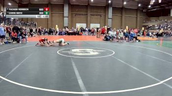 126 lbs Quarterfinal - Tucker Verbeck, Maize vs Chris Metz, Buford