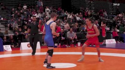 60kg Quarterfinal - Dreyden Boudreau, Edmonton Wrestling Club vs Braddock Slack, Unaffiliated ON