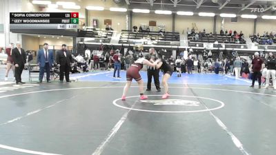 152 lbs 5th Place - Sofia Concepcion, La Salle Academy vs Izzy Woodmansee, The Prout School