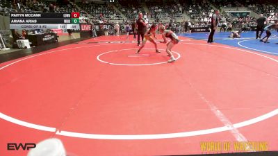 102 lbs Consi Of 8 #2 - Paityn McCann, Lady Outlaw Wrestling Academy vs Ariana Arias, Wright Wrestling Academy