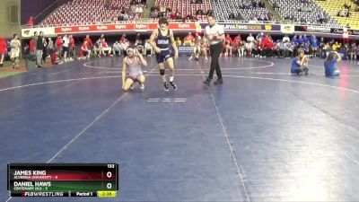 133 lbs Finals (2 Team) - Daniel Haws, Centenary (NJ) vs James King, Alvernia University