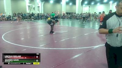 190 lbs Round 1 (10 Team) - Lincoln Shulaw, Columbus St. Franics DeSales vs Warren Davis, Palm Bay