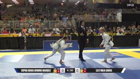 Lilly Ninja Sawka vs Sophia Maria Henning-Marquez 2025 Pan Kids Jiu-Jitsu IBJJF Championship