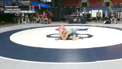 150 lbs Cons. Rd Of 16 - Benjamin James, Ohio vs Samuel Gehring, Wisconsin