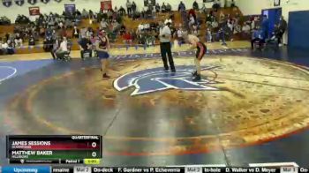 195 lbs Quarterfinal - James Sessions, Scapppoose vs Matthew Baker, Hillsboro