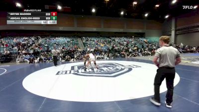 145 lbs 1st Place Match - Brynn Madden, Del Oro vs Abigail English-Reed, Will C. Wood