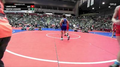 126 lbs 1st Place Match - Lewis Davis, Honey Badger Wrestling Club vs Benton Loggains, Spartan Wrestling Academy