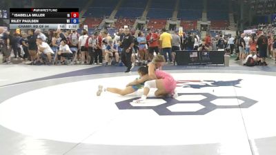 135 lbs Champ. Rd Of 64 - Isabella Miller, Iowa vs Riley Paulsen, Wisconsin