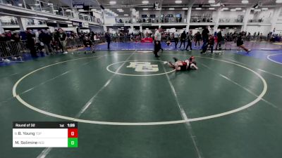 72 lbs Round Of 32 - Benjamin Young, Top Flight Wrestling Academy vs Mario Solimine, Red Roots WC