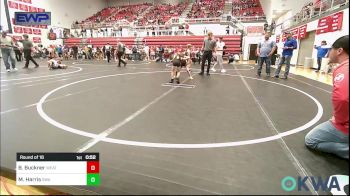 49 lbs Round Of 16 - Brylen Buckner, Weatherford Youth Wrestling vs Max Harris, Shelton Wrestling Academy