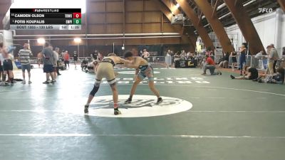 130 lbs Consolation - Camden Olson, Tdwc vs Fotis Koufalis, Empire Wrestling Academy
