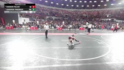 48 lbs Quarterfinal - Hudson Fuller, Wisconsin Rapids vs Leighton Theobald, De Soto Wrestling