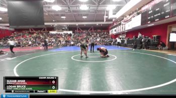 177 lbs Champ. Round 3 - Logan Bruce, Maria Carrillo High School vs Suhaib Amar, Berkeley High School