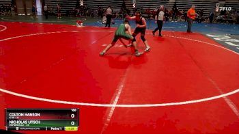 160 lbs Semis & 1st Wrestleback (8 Team) - Colton Hanson, K-W vs Nicholas Utsch, Paynesville