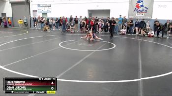 71 lbs Cons. Round 3 - Liam Brower, Interior Grappling Academy vs Dean Loechel, North Pole Wrestling Club