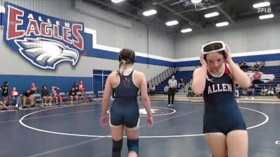 135 lbs Round 2 (3 Team) - Kailin Sebert, Allen vs Jocelyn (Joce) Carrasco, Lubbock Cooper