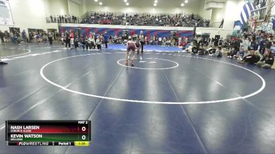 106 lbs Quarterfinal - Nash Larsen, Coeur D Alene vs Kevin Watson, Kellogg