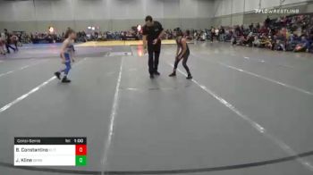 76 lbs Consolation - Bryson Constantino, Elite Force Wrestling Club vs Jett Kline, Okwa