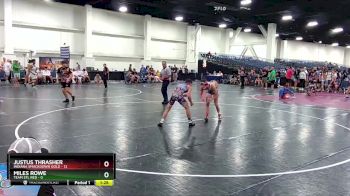 120 lbs Round 2 (6 Team) - Justus Thrasher, Indiana Smackdown Gold vs Miles Rowe, Team STL Red