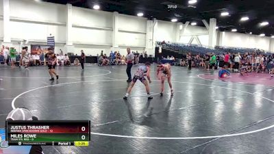 120 lbs Round 2 (6 Team) - Justus Thrasher, Indiana Smackdown Gold vs Miles Rowe, Team STL Red