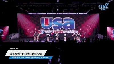 Youngker High School [2024 JV Show Cheer Non-Tumbling Novice -- Small Day 1] 2024 USA Spirit Nationals/Collegiate Champs/Jr. Nats