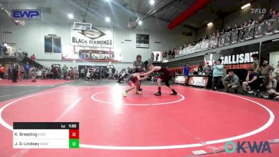 110 lbs Rr Rnd 1 - Kaden Breeding, Eufaula Ironheads Wrestling Club vs Jayden Green-Lindsey, Spartan Wrestling Fort Smith