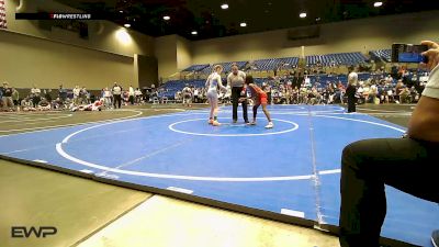 67-77 lbs Rr Rnd 1 - Semira Sumler, Mighty Bluebirds vs Bristol White, Spartan Wrestling Fort Smith