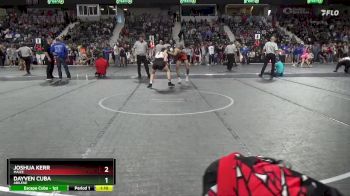 145 lbs 1st Place Match - Dayven Cuba, Abilene vs Joshua Kerr, Maize