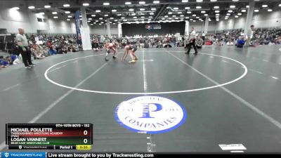 132 lbs Cons. Round 6 - Michael Poulette, Thoroughbred Wrestling Academy (TWA) vs Logan Vannest, Bear Cave Wrestling Club