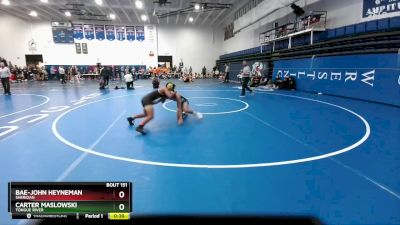 132 lbs Cons. Round 2 - Bae-John Heyneman, Sheridan vs Carter Maslowski, Tongue River