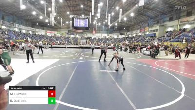 69 lbs Semifinal - Mason Huitt, Badlands Elite vs Brody Duell, Burlington Youth Wrestling