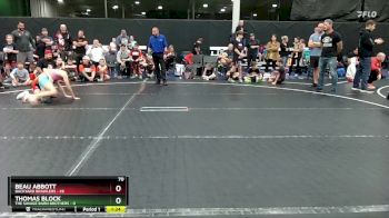 84 lbs Round 7 (8 Team) - Thomas Block, The Savage Barn Brothers vs Beau Abbott, Backyard Brawlers