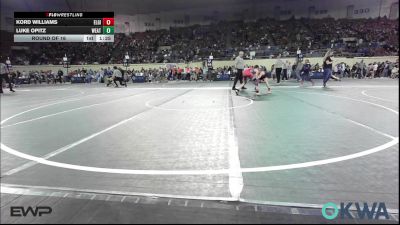 110 lbs Round Of 16 - Kord Williams, Elgin Wrestling vs Luke Opitz, Weatherford Youth Wrestling
