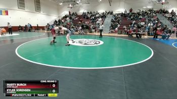 165 lbs Cons. Round 2 - Kyler Sorensen, Glenrock vs Marty Burch, Star Valley