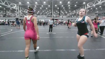 130 lbs Round 5 (6 Team) - NOLI GUZMAN, FIWC Sassy Lassies Angels vs Brynn Ryan, PA West White