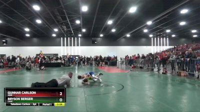 85 lbs Round 3 - Bryson Berger, LANC vs Gunnar Carlson, HIBR