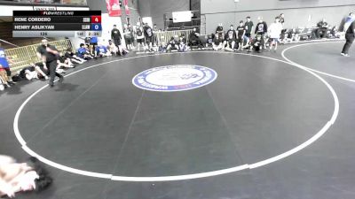 126 lbs Rene Cordero, SDIKWA - San Diego-Imperial Kids Wrestling Association vs Henry Aslikyan, LAWA - Los Angles Wrestling Association