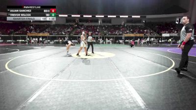 125 lbs Quarterfinal - Julian Sanchez, Menlo-NCWA vs Trevor Wilcox, Thomas More