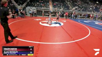 70 lbs Semifinal - Tracen Barton, Riverton USA Wrestling vs Elijah Reynolds, Windy City Wrestlers